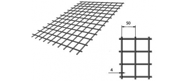 Сетка сварная (дорожная) 50х50х4мм 1х2м купить с доставкой в Мещерино